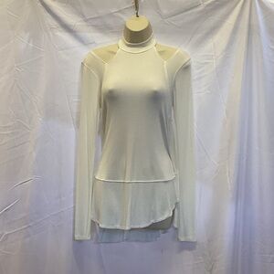 Free People Long Sleeve Cold Shoulder Tunic Top